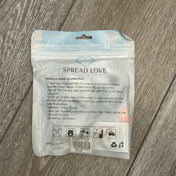 NEW But Opened Spread Love Snowman Face Mask - Picture 6 of 7